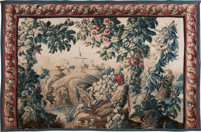 Jean Baptiste Pillement 18TH CENTURY AUBUSSON TAPESTRY IN THE CHINOISERIE TASTE