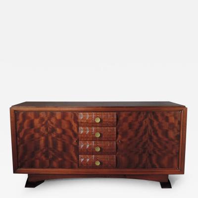 Albert Lucien Guenot Fine French Art Deco Mahogany Sideboard by Albert Guenot for Pomone 