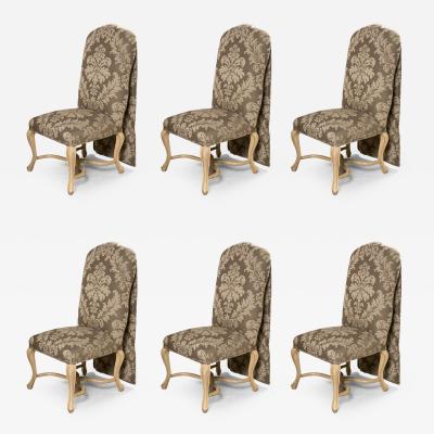  Kreiss Set of Six Paint Decorated Dining Chairs by Kreiss