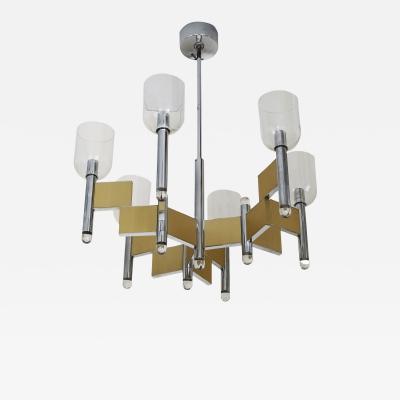 Gaetano Sciolari Mid Century Italian Chandelier by Sciolari circa 1970