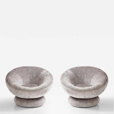 Pair of Modern Mushroom Lounge Chairs 2023 United States