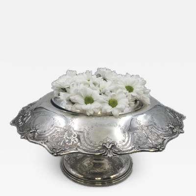  Graff Washbourne Dunn Graff Washbourne Dunn Sterling Silver Rose Bowl Centerpiece Early 20th Century