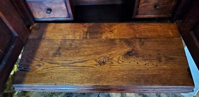 16C Spanish Oak Writing Cabinet Important