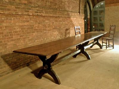 16ft long 17th century French Trestle Table
