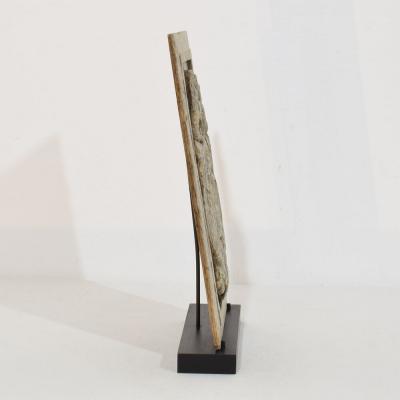 16th 17th Century French Carved Oak Panel with an Angel Figure