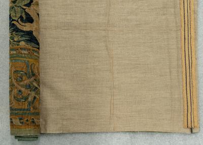 16th Century Enghien Dutch Wool Silk Flora Fauna Tapestry