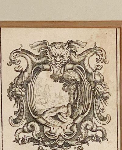 16th or 17th Century Engraving of Baroque Themes
