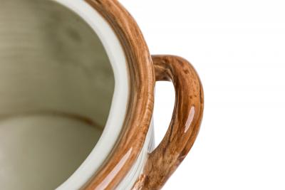 17 Piece Vintage Ceramic Mushroom and Berry Motif Crockery Set