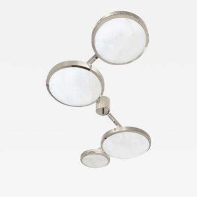  form A Quattro Ceiling Light by Gaspare Asaro Polished Nickel Finish