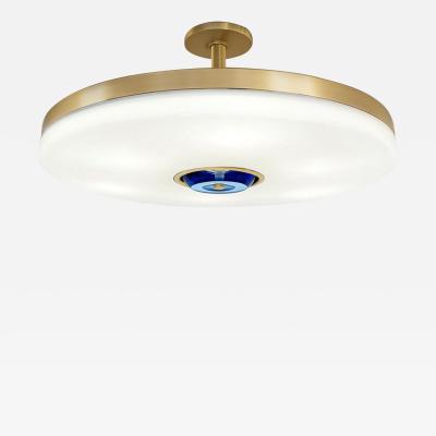  form A Iris Ceiling Light by Gaspare Asaro Satin Brass Finish