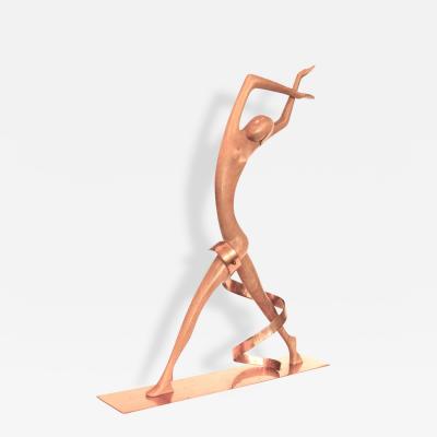 Werkst tte Hagenauer Impressive Hagenauer Walnut Copper Josephine Baker Sculpture