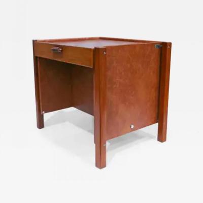 Jorge Zalszupin Brazilian Modern Side Cabinet with Drawer in Hardwood by Jorge Zalszupin 1960