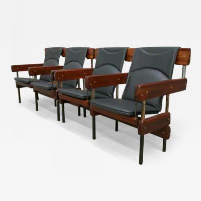 Sergio Rodrigues Brazilian Modern Longarina Auditorium Chairs Sergio Rodrigues Brazil 1965