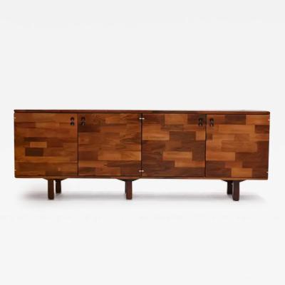 Jorge Zalszupin Credenza in Hardwood Patchwork style by Jorge Zalszupin 1960 s