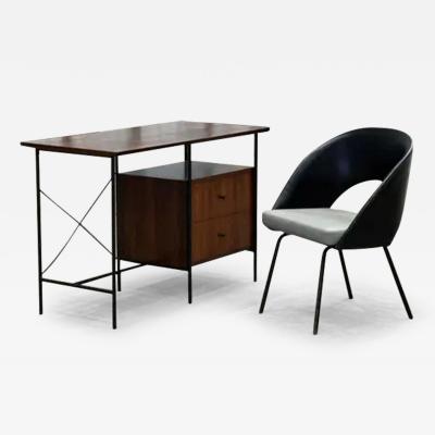 Geraldo de Barros Mid Century Modern Desk with Armchair by Geraldo de Barros for Unilabor Brazil