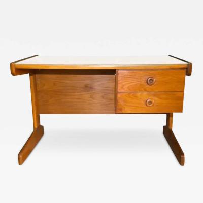 Geraldo de Barros Brazilian Modern Desk in Cerejera Hardwood Geraldo de Barros 1970s Brazil