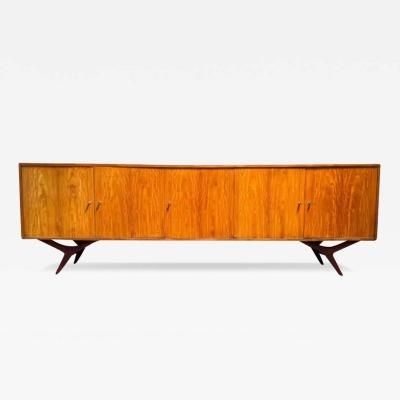  Forma Brazil Brazilian Modern Credenza in Caviuna Hardwood by Forma Moveis 1960 s Brazil