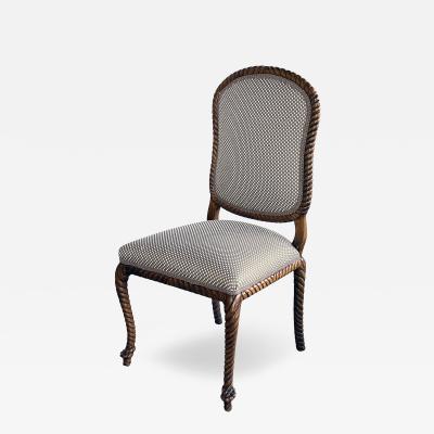  Century Furniture A Vintage Century Furniture Carved Ropetwist Side Desk Chair