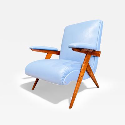 Jos Zanine Caldas Z Armchair in Hardwood Faux Leather Jose Zanine Caldas 1950s Lot 334A