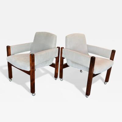 Sergio Rodrigues Pair of Jimi Armchairs with Wheels Sergio Rodrigues 1971 Lot 420