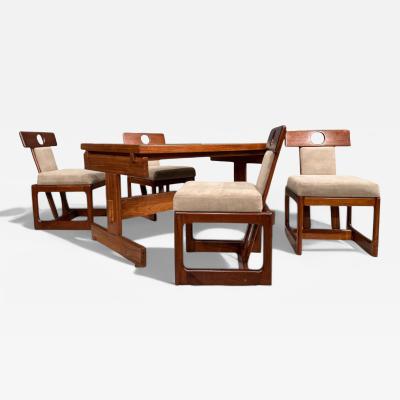 Sergio Rodrigues Cuiaba Dining Set in Hardwood Sergio Rodrigues 1970s Lot 478 479