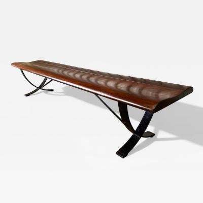  Liceu de Artes e Of cios Brazilian Modern Bench in Rosewood Iron Liceu De Artes e Oficios 1960s