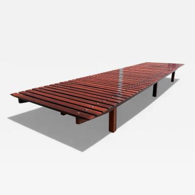 Sergio Rodrigues Brazilian Modern Mucki bench in Rosewood Sergio Rodrigues 1958