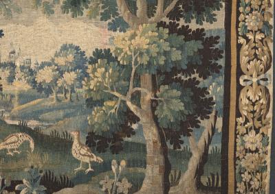 17TH CENTURY AUBUSSON VERDURE TAPESTRY