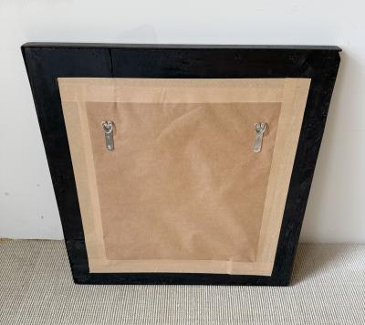 17TH CENTURY FRAME WITH BEVELED MIRROR