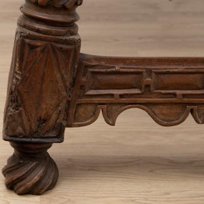 17TH CENTURY SPANISH BAROQUE WALNUT TRESTLE TABLE