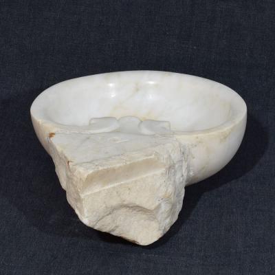 17th 18th Century Italian Baroque Marble Holy Water Font or Stoup