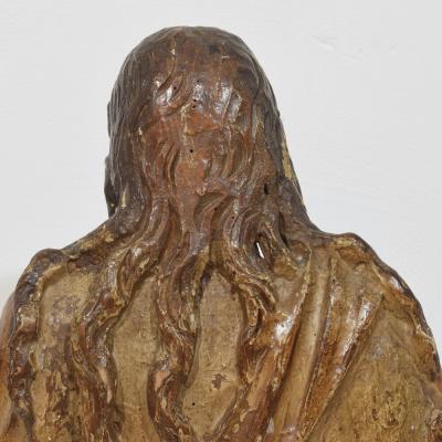 17th 18th Century Italian Wooden Reliquary Bust of a Madonna