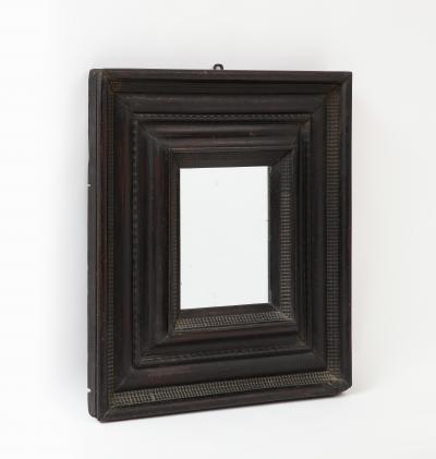 17th C Italian Ebonized Walnut Mirror