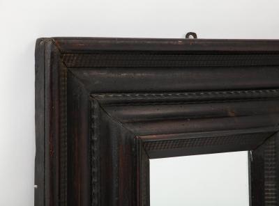 17th C Italian Ebonized Walnut Mirror