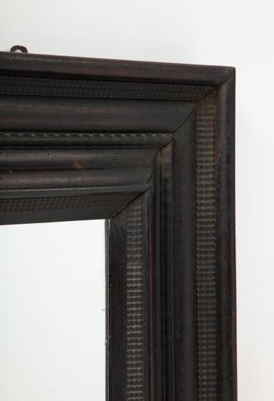 17th C Italian Ebonized Walnut Mirror