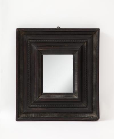17th C Italian Ebonized Walnut Mirror