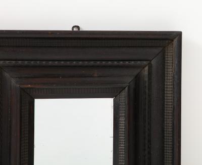 17th C Italian Ebonized Walnut Mirror