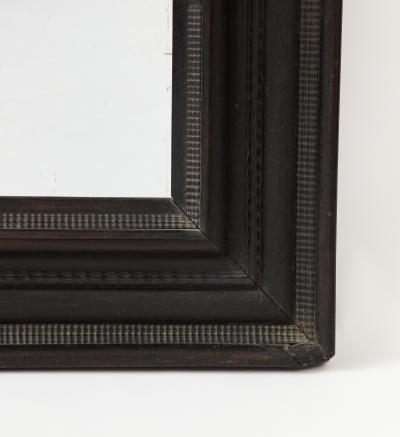 17th C Italian Ebonized Walnut Mirror