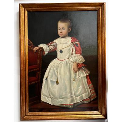 17th C Style Prince Prospero Portrait Oil Painting