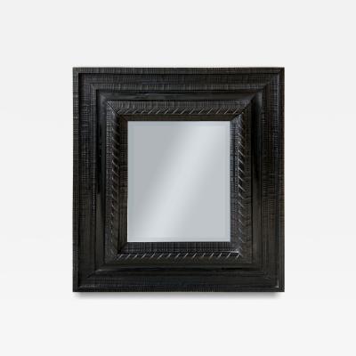 17th CENTURY CARVED WOOD MIRROR