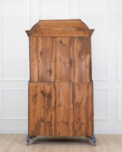 17th Century Blue Scandinavian Bureau with Original Hardware