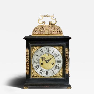 17th Century English eight day spring driven table clock by John Wrench