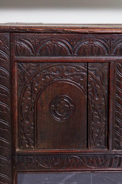 17th Century EnglishTwo Panel Coffer