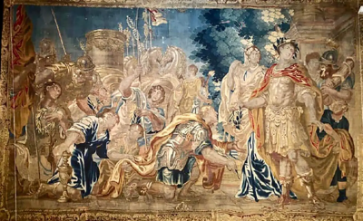 17th Century Flemish Tapestry Daris at Constantinople
