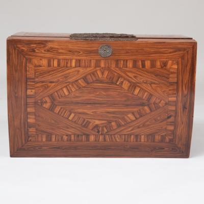 17th Century Franco Flemish Kingwood Marquetry Box