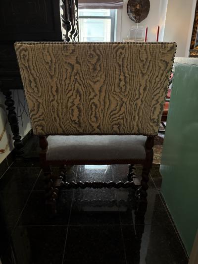 17th Century French barley twist armchair