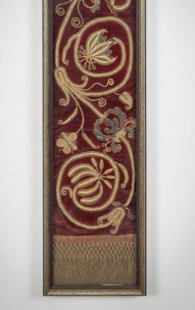 17th Century Italian Baroque Embroidery Panels