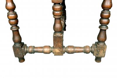 17th Century Italian Baroque Walnut Folding Table