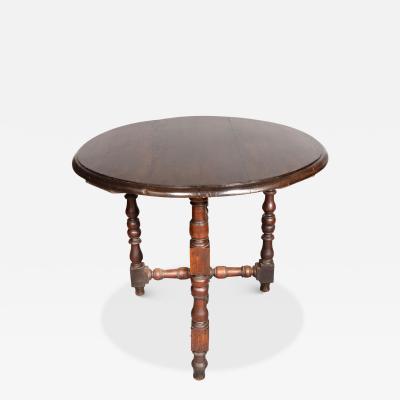 17th Century Italian Baroque Walnut Folding Table