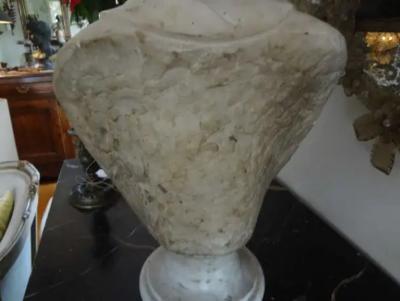 17th Century Italian Carrara Marble Bust of Classical Roman